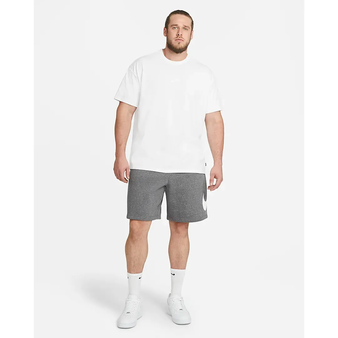 Nike Men's Sportswear Club Shorts - Charcoal Heather / White