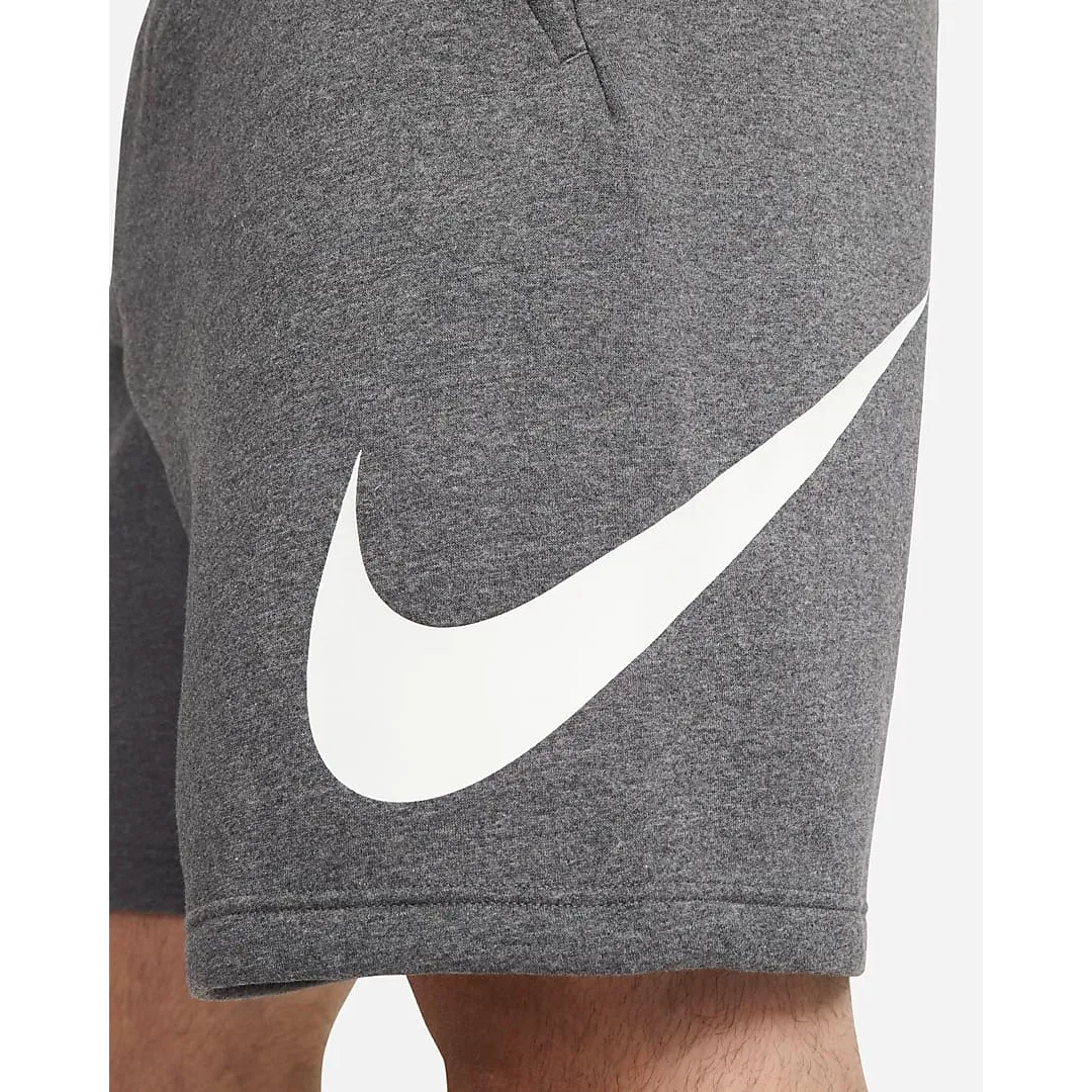 Nike Men's Sportswear Club Shorts - Charcoal Heather / White