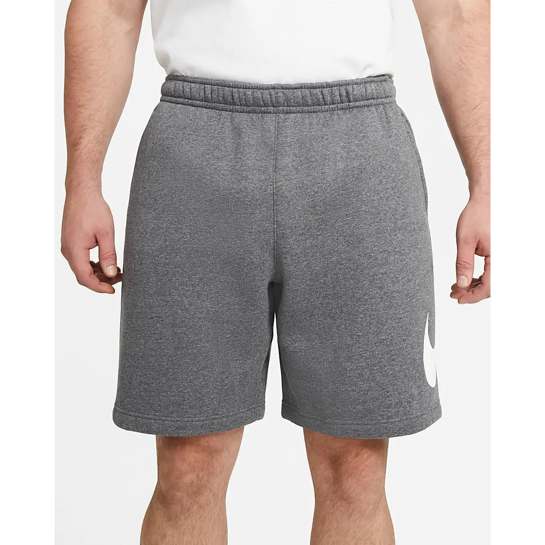 Nike Men's Sportswear Club Shorts - Charcoal Heather / White