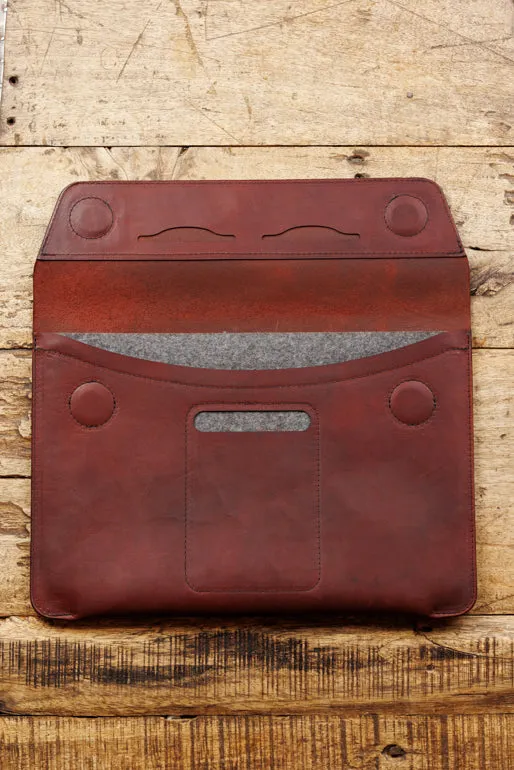 Padded Leather EDC Laptop Sleeve