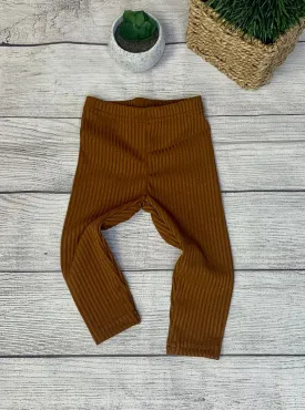 Ribbed Rust Leggings