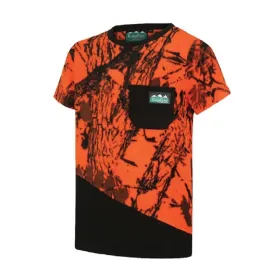 Ridgeline Kids Spliced Tee - Blaze Camo/Black