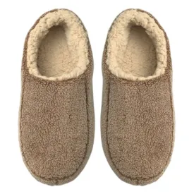 Sherpa Tan - Men's Cozy Sherpa House Slippers