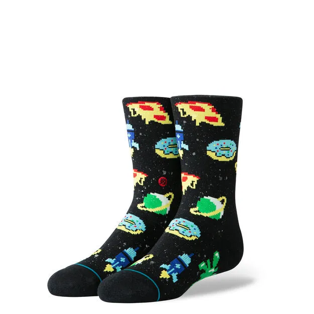 Stance Astronaut Food Kids Crew Socks - Black