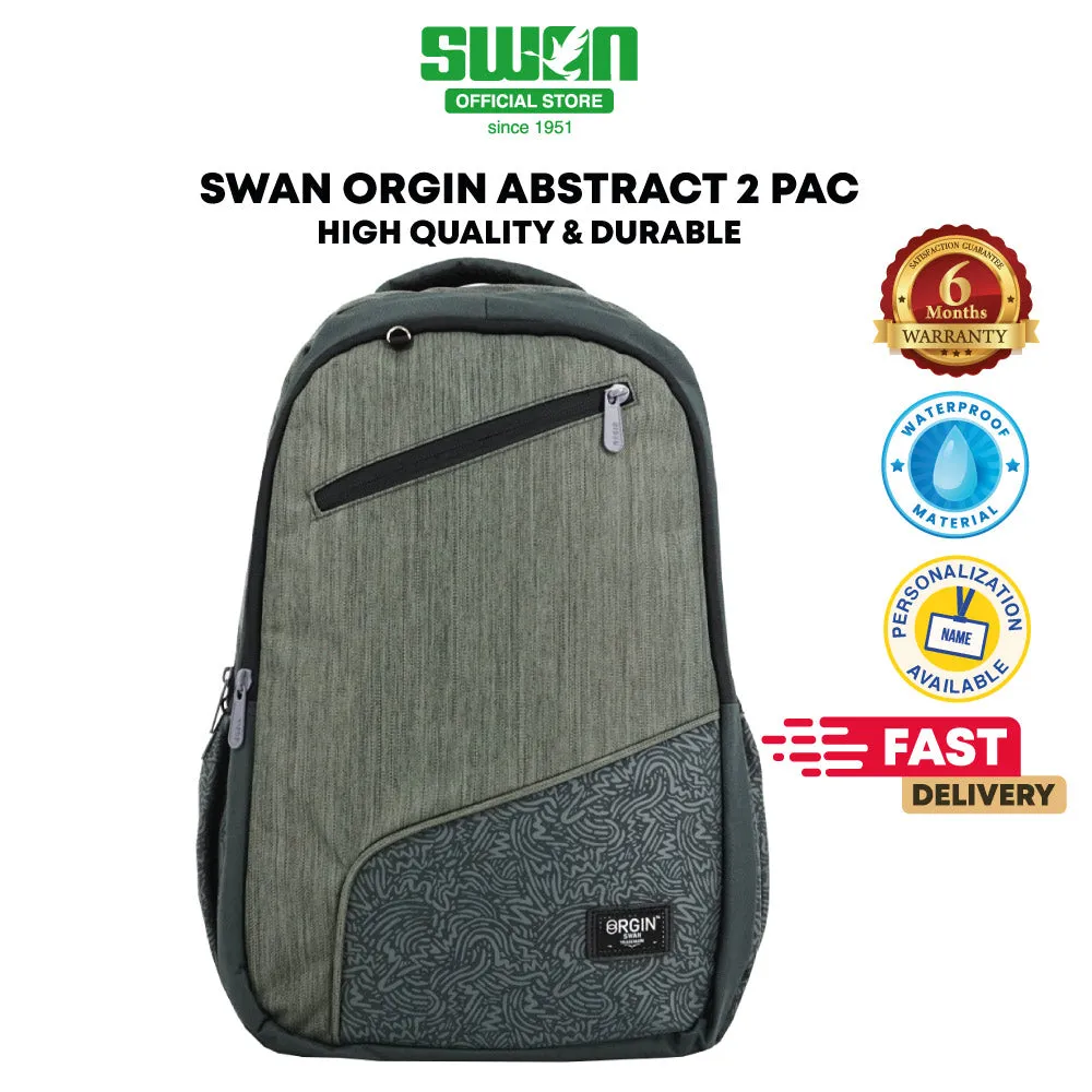 Swan Abstract 2 Smile XL School Backpack