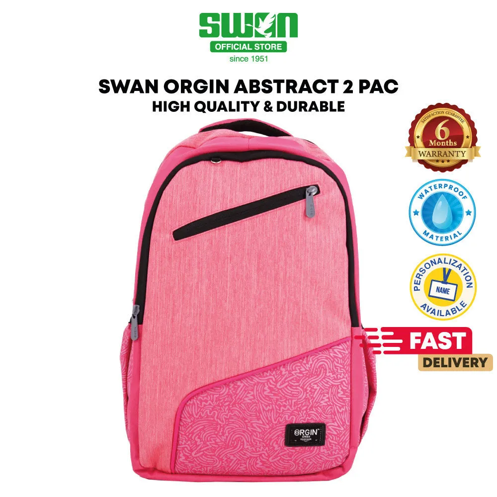 Swan Abstract 2 Smile XL School Backpack