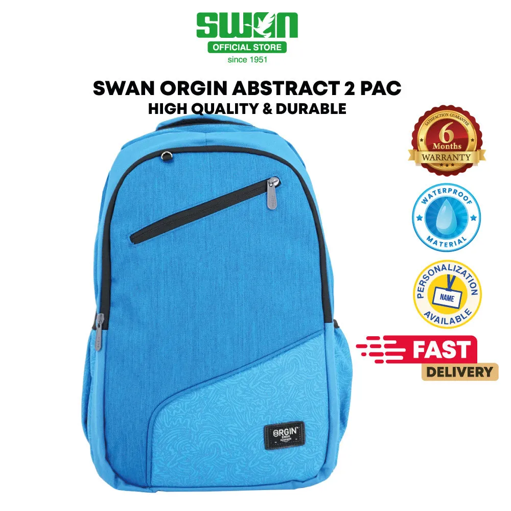 Swan Abstract 2 Smile XL School Backpack