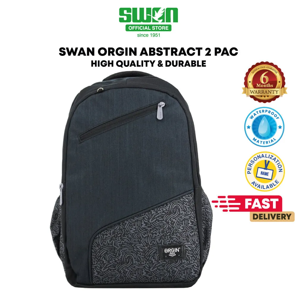 Swan Abstract 2 Smile XL School Backpack