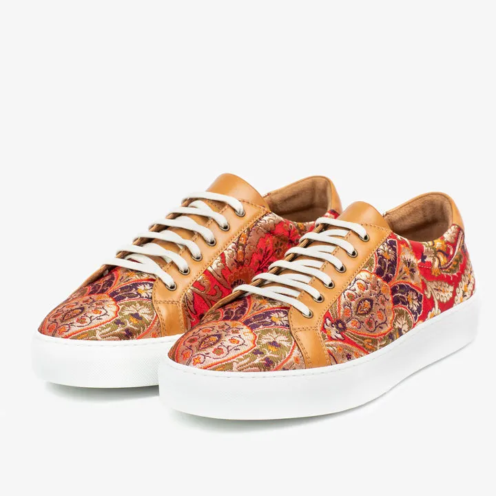 TAFT The Sneaker in Red Paisley