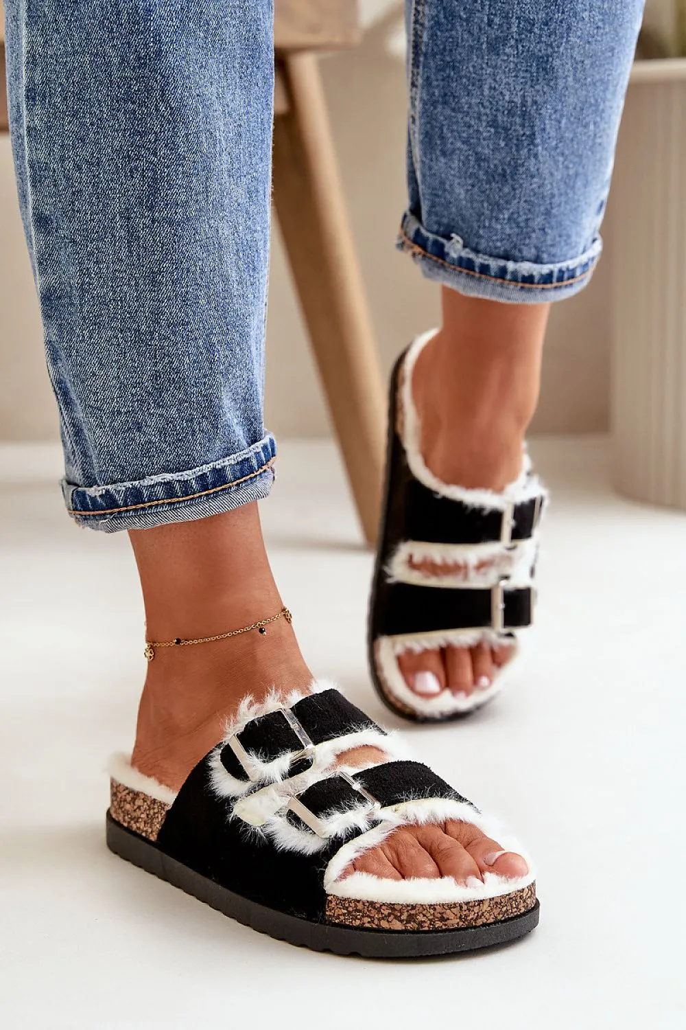 TEEK - Fluff Double Buckle Sandals