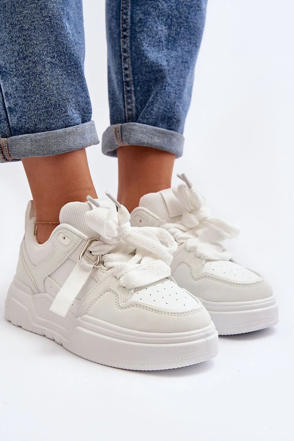 TEEK - Strapped Ribbon Sneakers