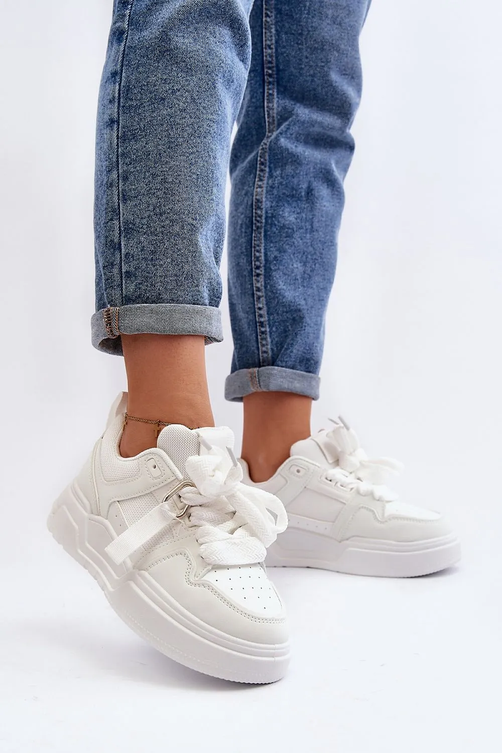 TEEK - Strapped Ribbon Sneakers