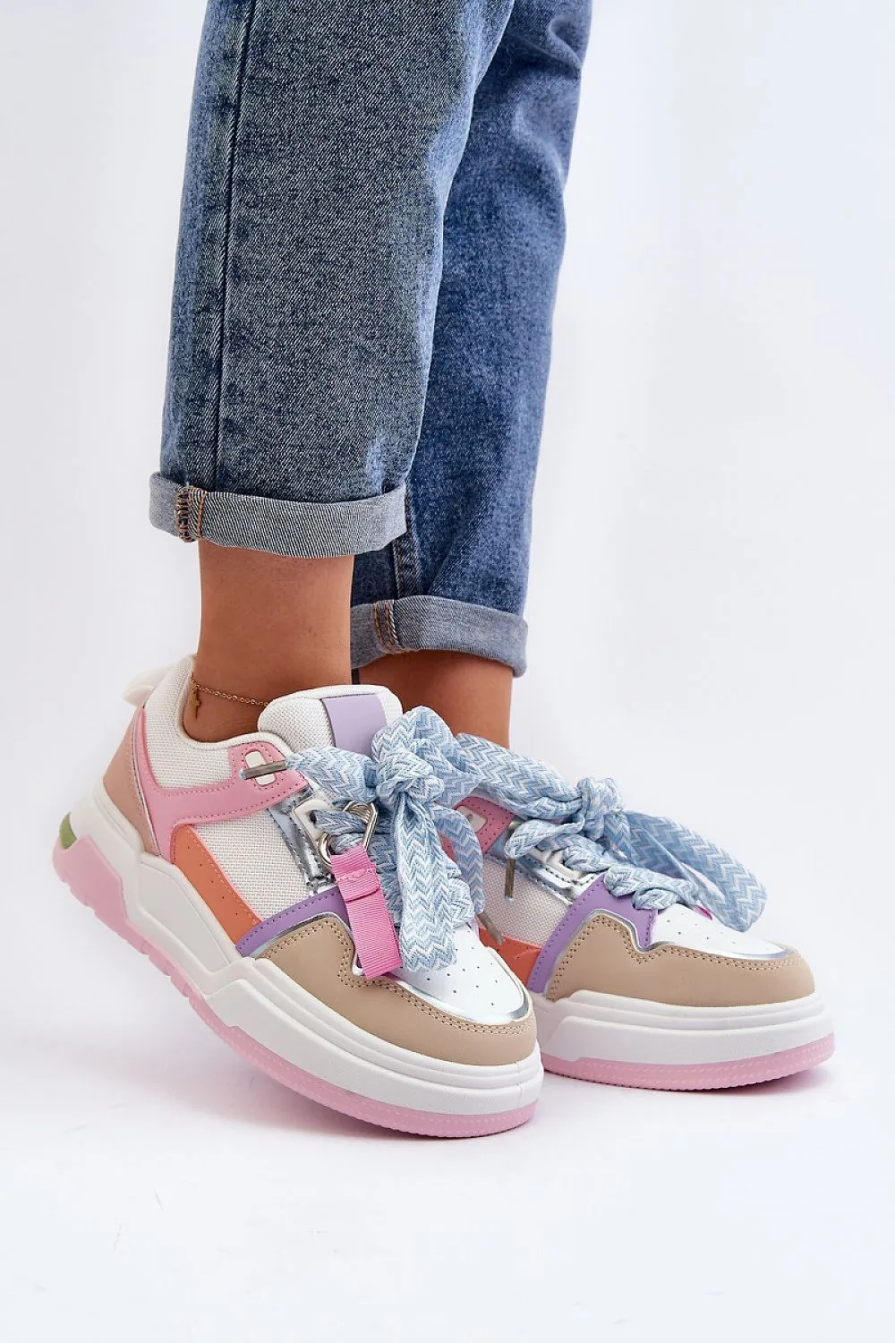 TEEK - Strapped Ribbon Sneakers