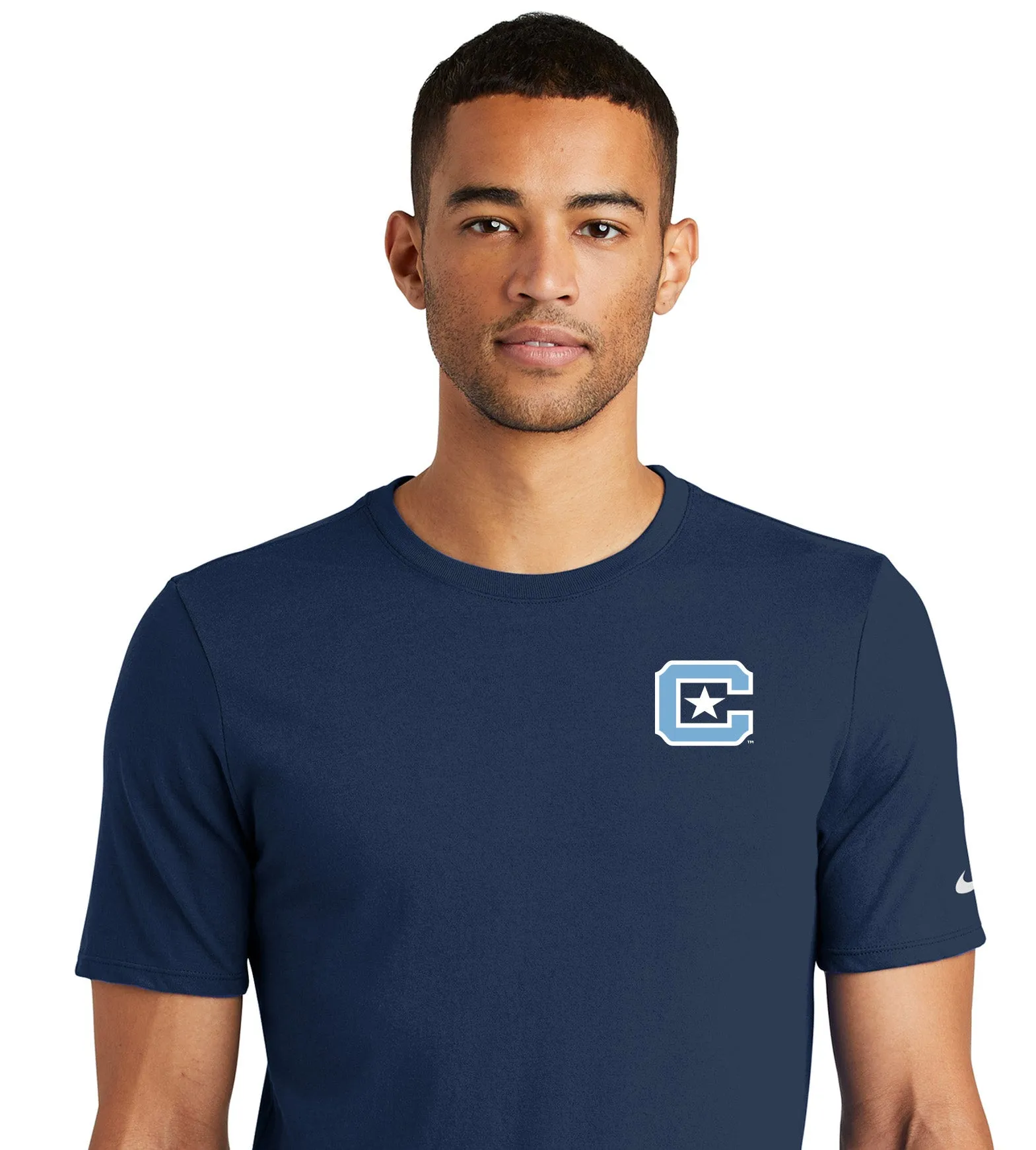 The Citadel C Nike Dri-FIT Cotton/Poly Tee