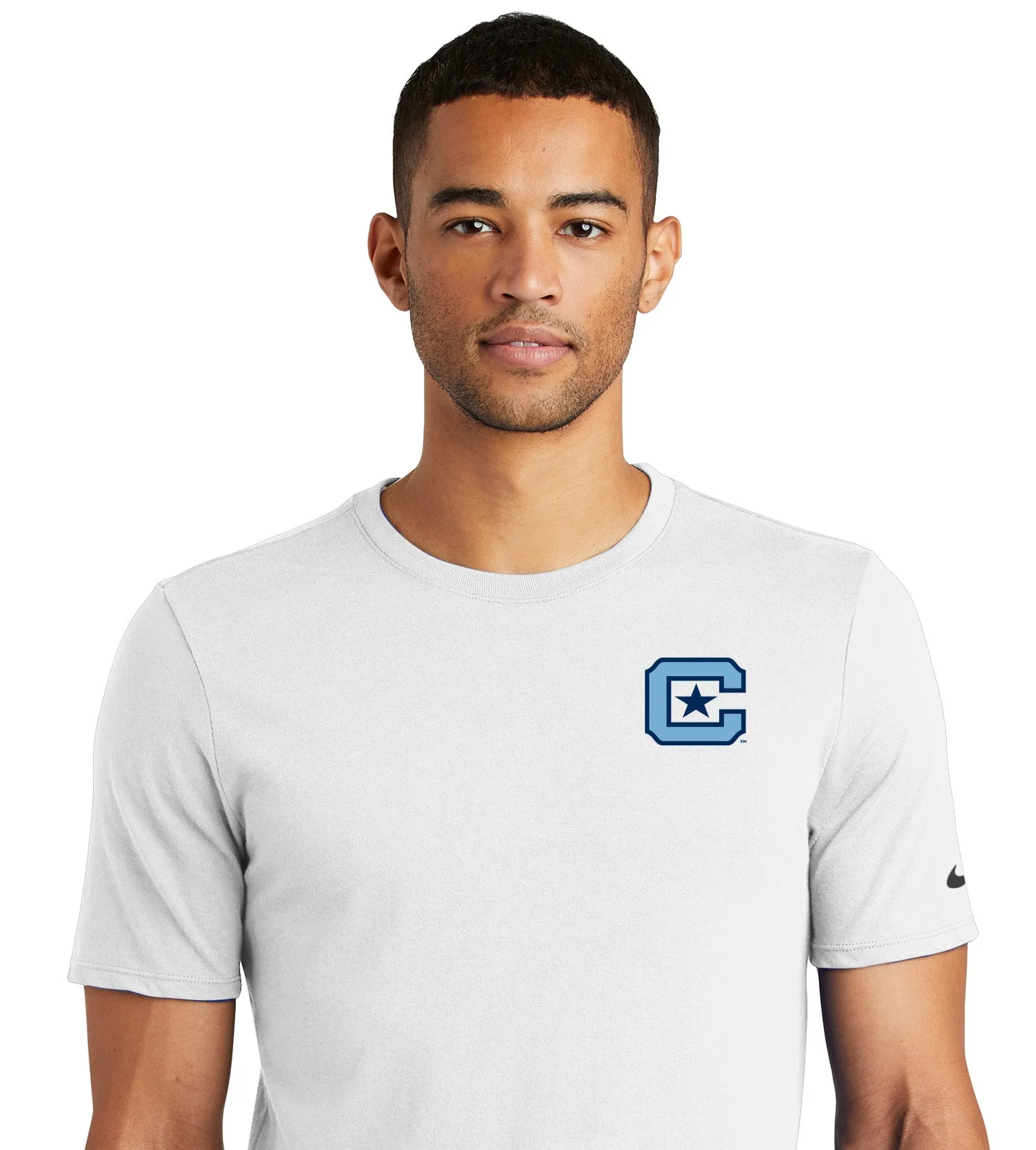 The Citadel C Nike Dri-FIT Cotton/Poly Tee