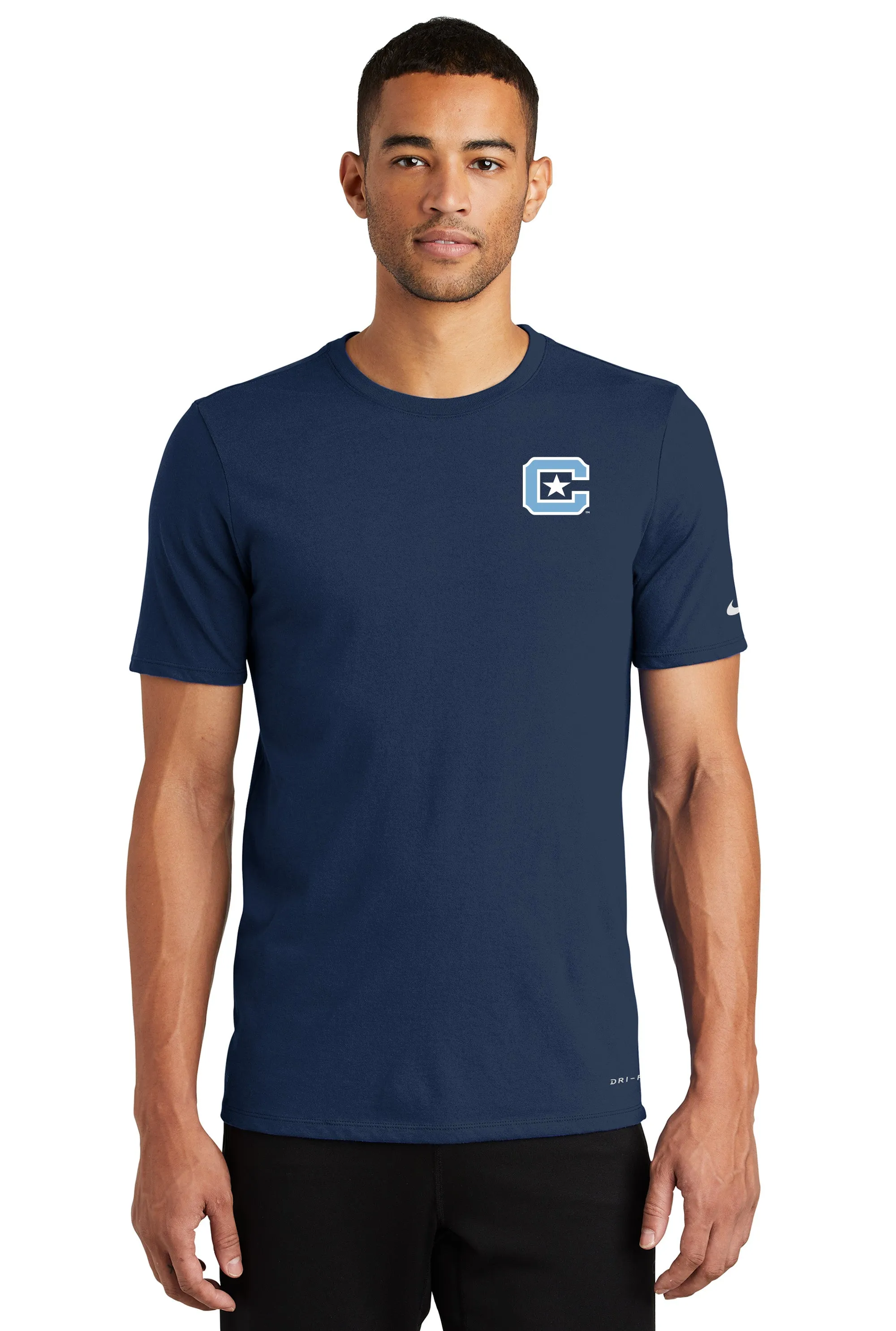 The Citadel C Nike Dri-FIT Cotton/Poly Tee