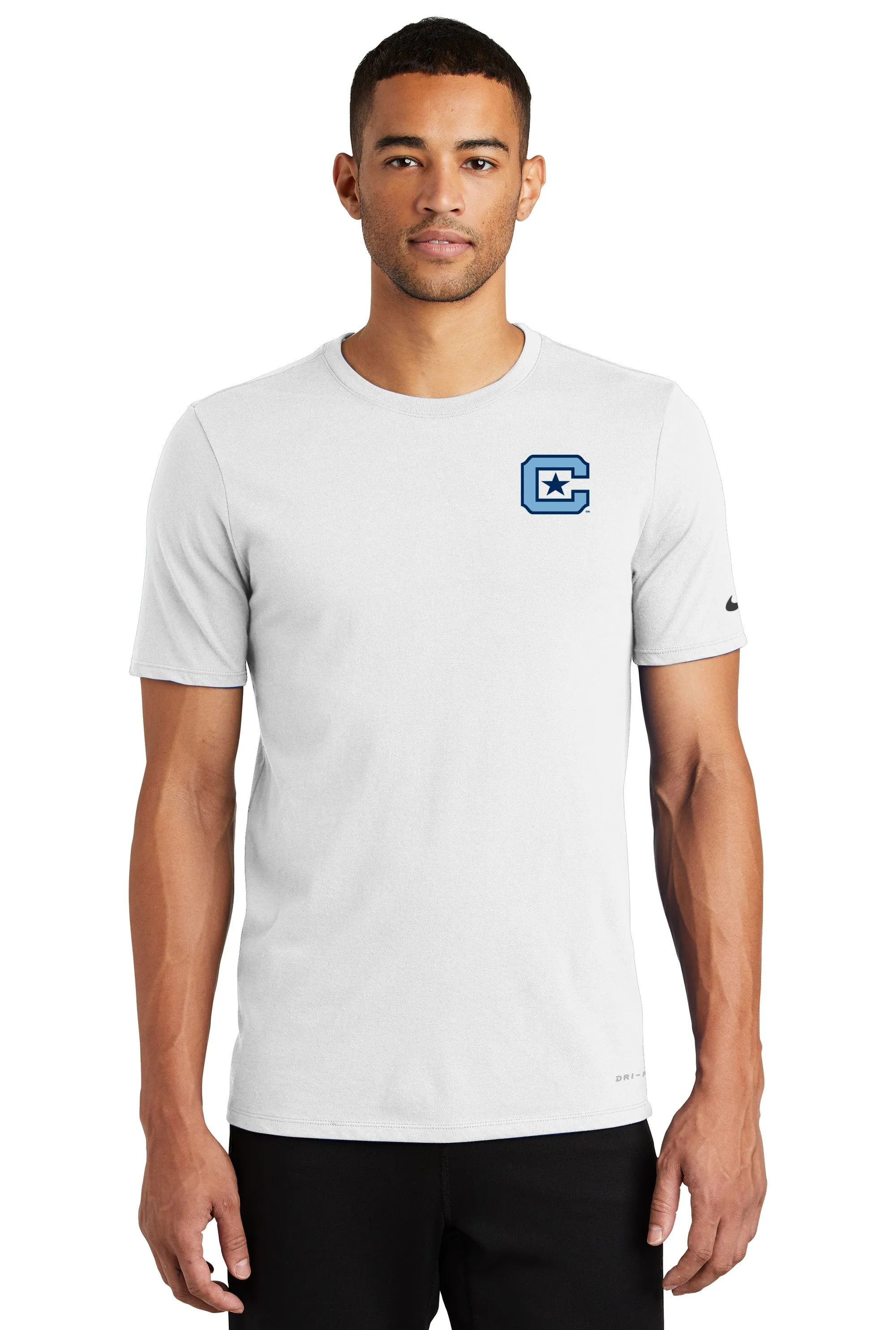 The Citadel C Nike Dri-FIT Cotton/Poly Tee