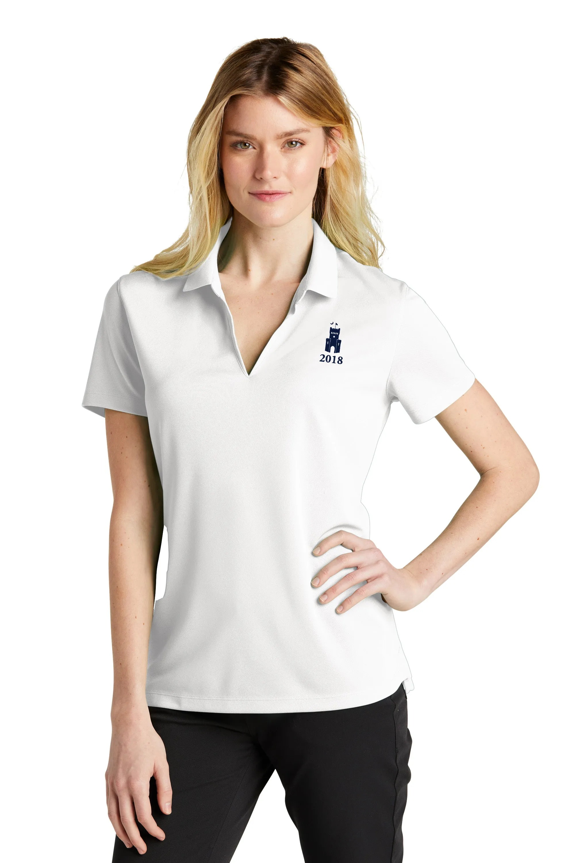 The Citadel, Class Of 2018, Barracks, Nike Ladies Dri-FIT Micro Pique 2.0 Polo