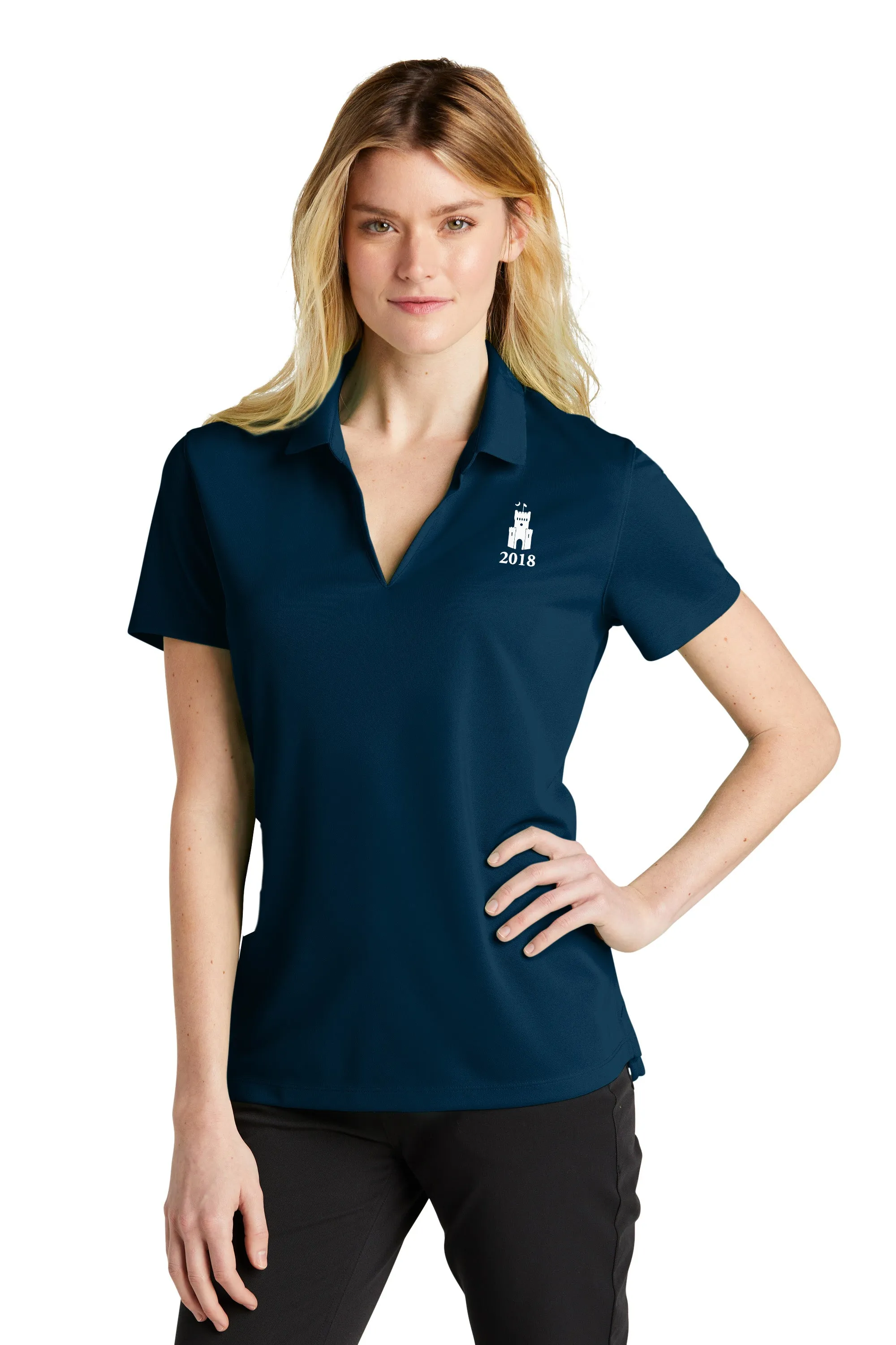 The Citadel, Class Of 2018, Barracks, Nike Ladies Dri-FIT Micro Pique 2.0 Polo