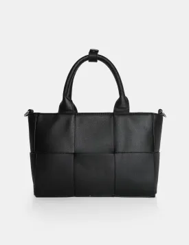 The Rumi Black Small Tote Handbag