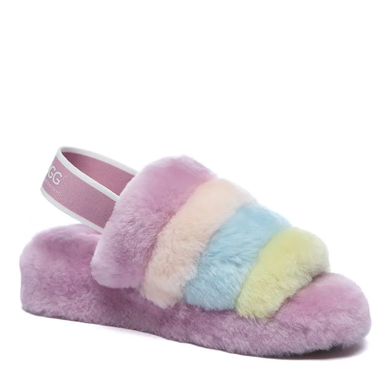 UGG Arco Iris Fluffy Slides