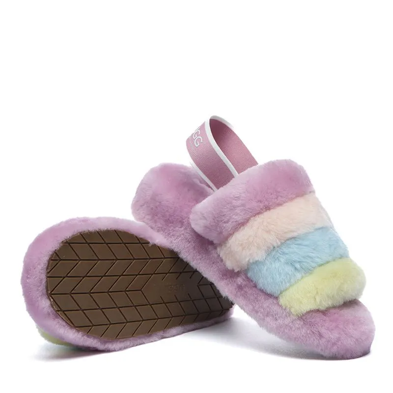 UGG Arco Iris Fluffy Slides