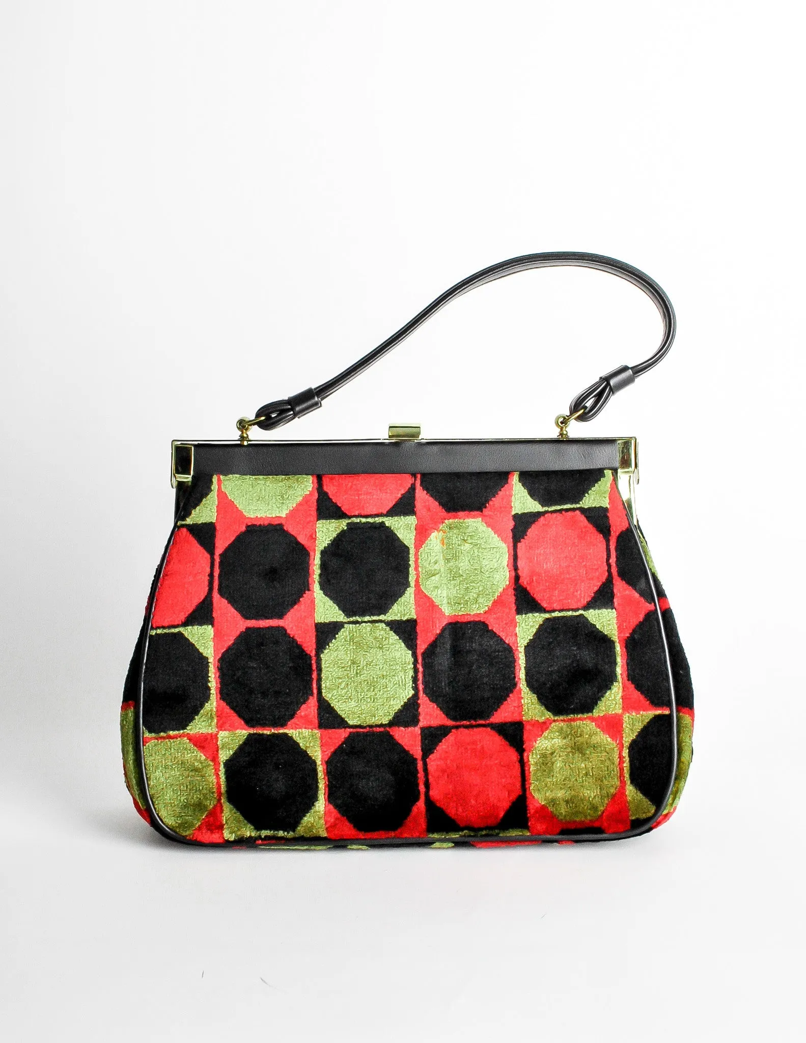 Vintage 1960s Mod Carpet Bag