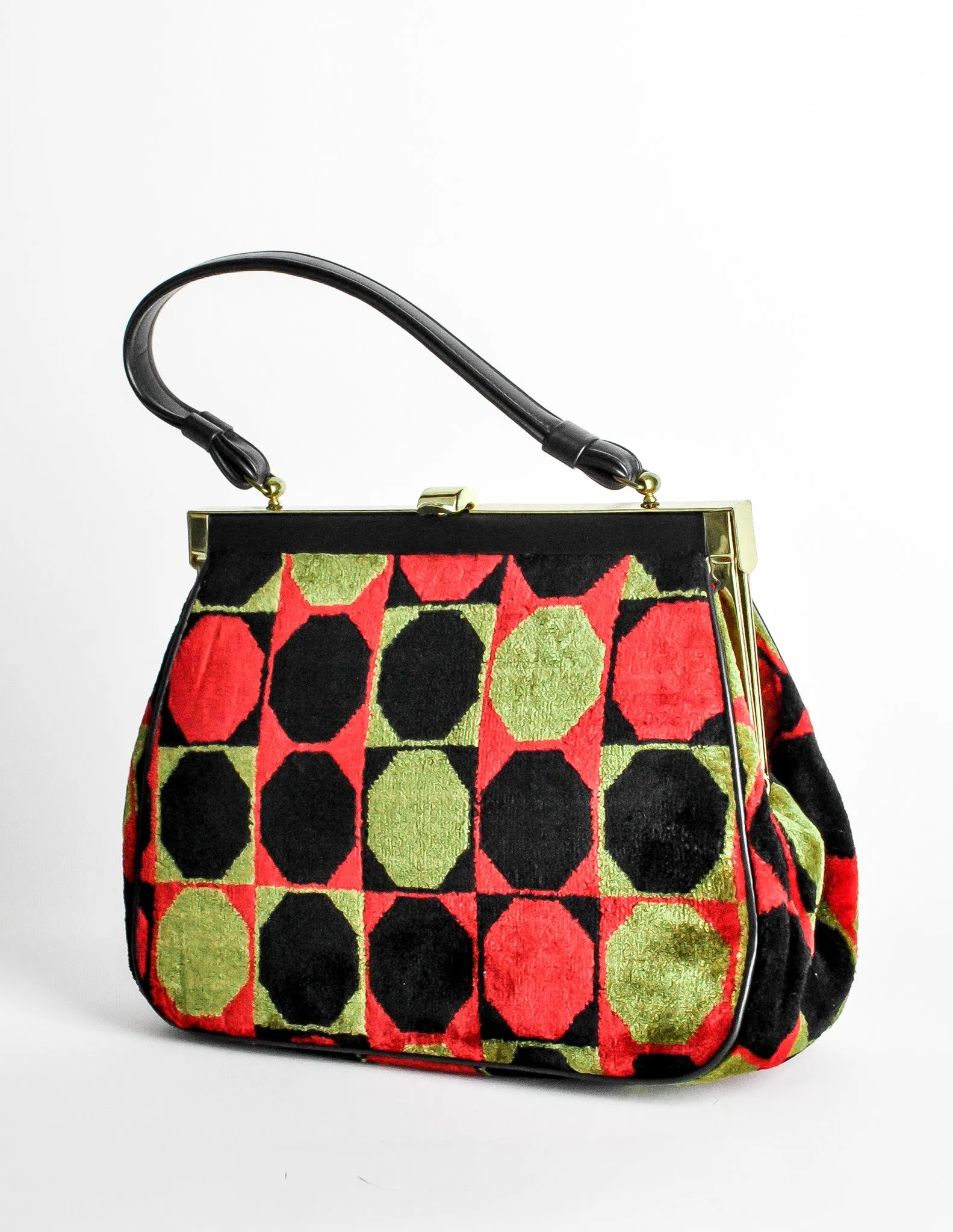 Vintage 1960s Mod Carpet Bag