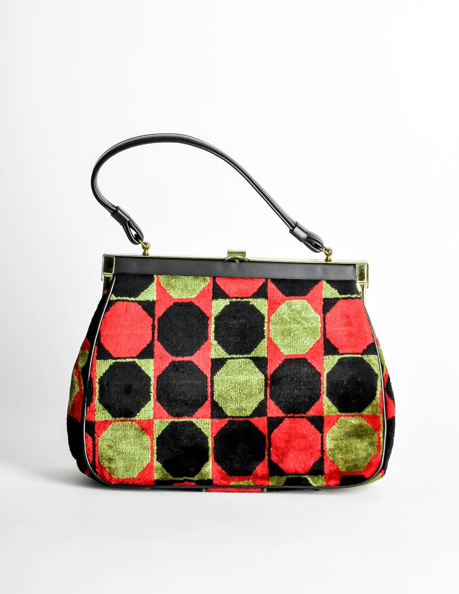 Vintage 1960s Mod Carpet Bag