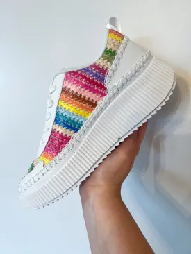 Willow Woven Sneaker- Rainbow