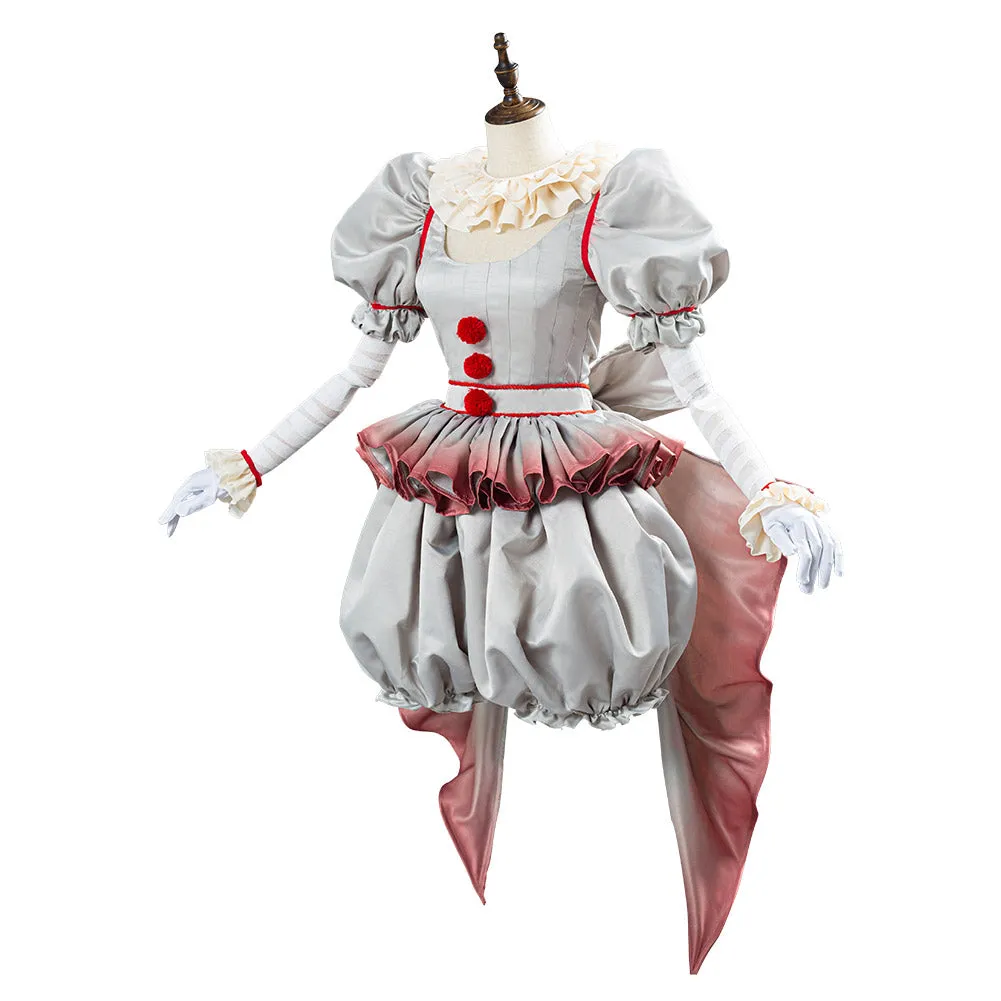 Women It Pennywise Horror Pennywise The Clown Costume Bishoujo Ver. Cosplay Costume