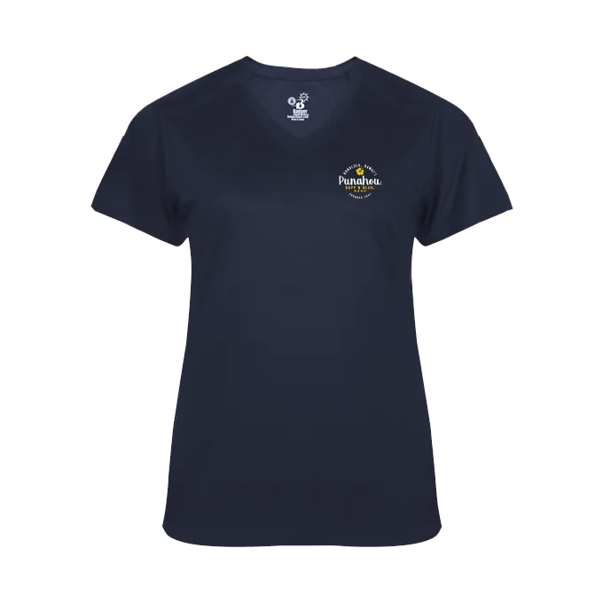 Women's Hibiscus Ultimate V-neck Perf Tee