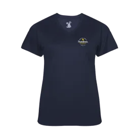 Women's Hibiscus Ultimate V-neck Perf Tee